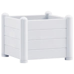 Garden Raised Bed PP White 43x43x35 cm