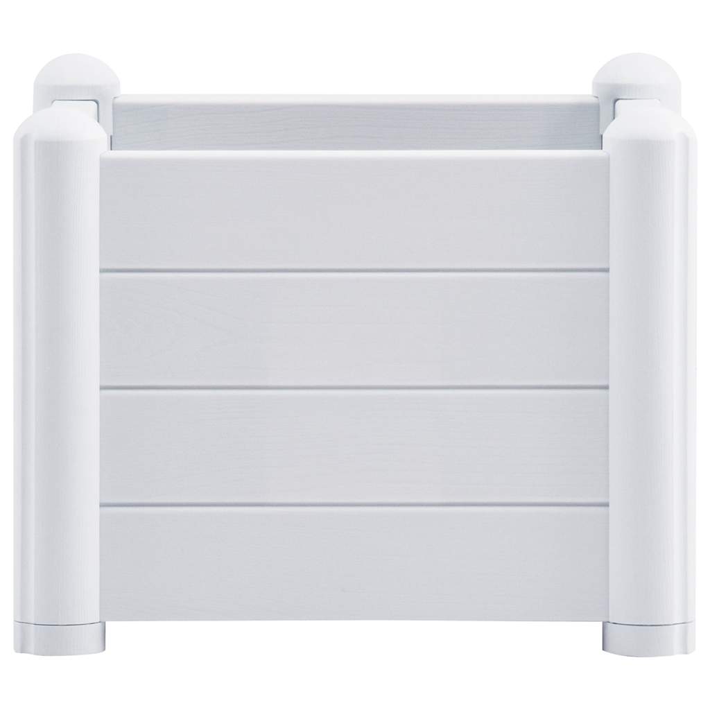 Garden Raised Bed PP White 43x43x35 cm