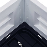 Garden Raised Bed PP White 43x43x35 cm - Top-Down View