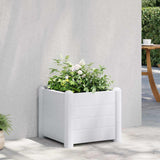 Garden Raised Bed PP White 43x43x35 cm