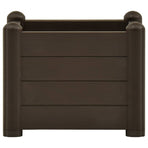 Garden Raised Bed PP Mocha 43x43x35 cm