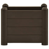 Garden Raised Bed PP Mocha 43x43x35 cm - Side View