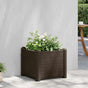 Garden Raised Bed PP Mocha 43x43x35 cm