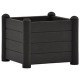 Garden Raised Bed PP Anthracite 43x43x35 cm