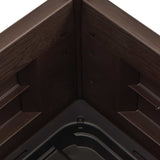 Garden Raised Bed PP Anthracite 43x43x35 cm - Top-Down View