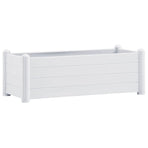 Garden Raised Bed PP White 100x43x35 cm