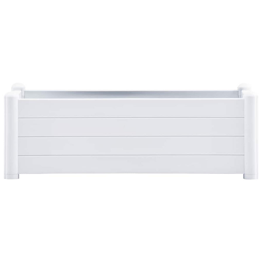 Garden Raised Bed PP White 100x43x35 cm