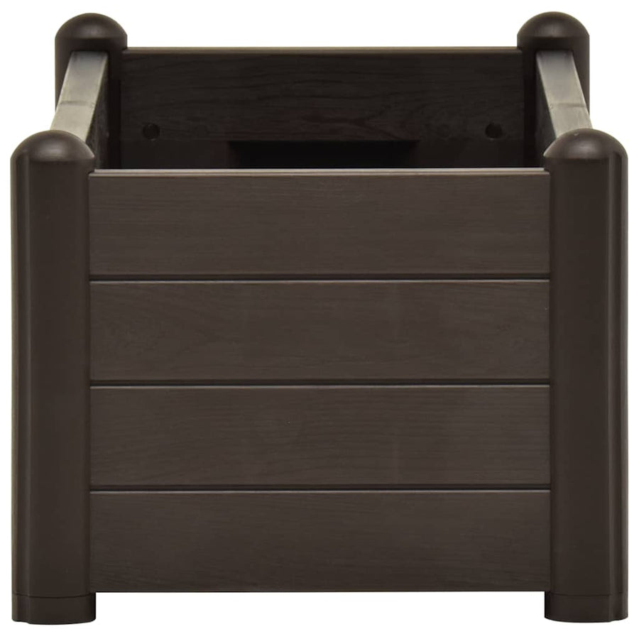 Garden Raised Bed PP Mocha 100x43x35 cm
