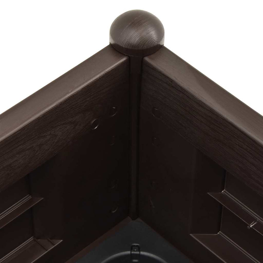 Garden Raised Bed PP Mocha 100x43x35 cm