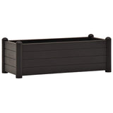 Garden Raised Bed PP Anthracite 100x43x35 cm - Front View
