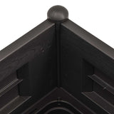 Garden Raised Bed PP Anthracite 100x43x35 cm - 45-Degree Angle