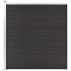 Fence Panel WPC 175x186 cm Black