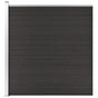 Fence Panel WPC 175x186 cm Black