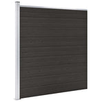 Fence Panel WPC 175x186 cm Black