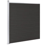 Fence Panel WPC 175x186 cm Black