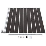 Fence Panel WPC 175x186 cm Black - Top-Down View