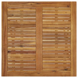 Folding Garden Table 90x90x75 cm Solid Acacia Wood