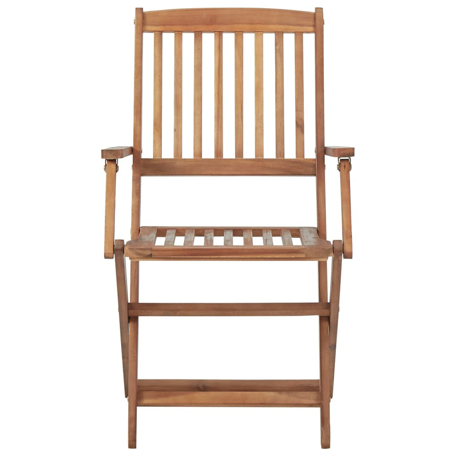 Folding Chairs 4 pcs Solid Acacia Wood