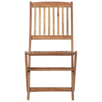 Folding Chairs 4 pcs Solid Acacia Wood