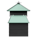 Chicken Coop with Nest Box Grey 190x72x102 cm Solid Firwood