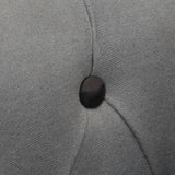 Tub Chair Black Real Leather and Solid Mango Wood - Close-Up Angle