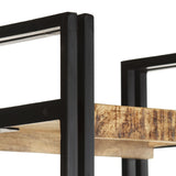 5-Tier Bookcase 40x30x180 cm Solid Mango Wood - Side View