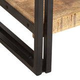 5-Tier Bookcase 40x30x180 cm Solid Mango Wood - Top-Down View