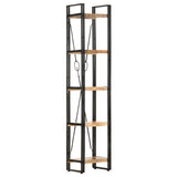5-Tier Bookcase 40x30x180 cm Solid Mango Wood