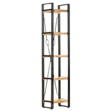 5-Tier Bookcase 40x30x180 cm Solid Mango Wood