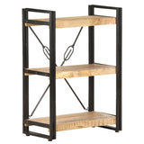 3-Tier Bookcase 60x30x80 cm Solid Mango Wood - Extra Image
