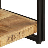 3-Tier Bookcase 140x30x80 cm Solid Mango Wood - Top-Down View