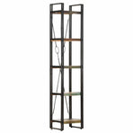 5-Tier Bookcase 40x30x180 cm Solid Reclaimed Wood
