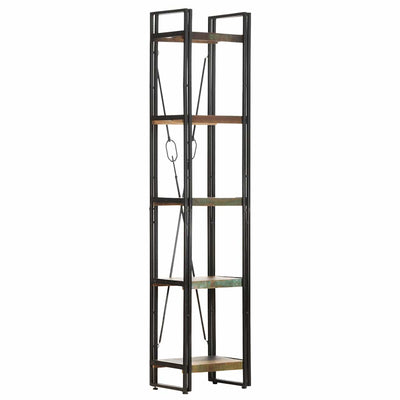 5-Tier Bookcase 40x30x180 cm Solid Reclaimed Wood