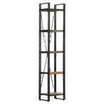5-Tier Bookcase 40x30x180 cm Solid Reclaimed Wood