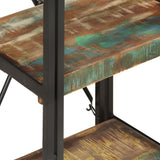 3-Tier Bookcase 40x30x80 cm Solid Reclaimed Wood - Top-Down View