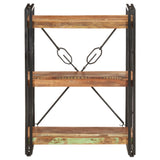 3-Tier Bookcase 60x30x80 cm Solid Reclaimed Wood - Front View