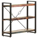 3-Tier Bookcase 90x30x80 cm Solid Reclaimed Wood - Extra Image