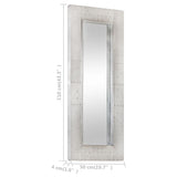 Aviator Mirror 110x50 cm Metal - Low Angle