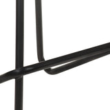Bar Stools 2 pcs Black Real Leather - Extra Image