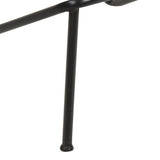 Bar Stools 2 pcs Black Real Leather - Extra Image