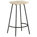 Bar Stools 2 pcs Solid Mango Wood