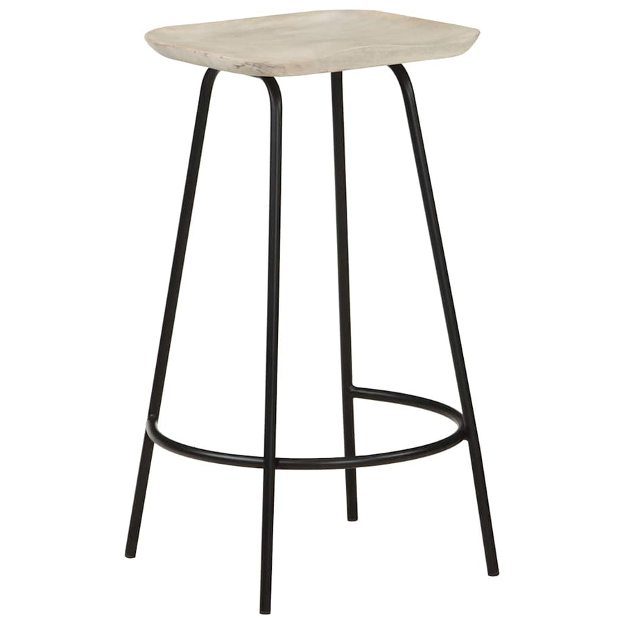 Bar Stools 2 pcs Solid Mango Wood