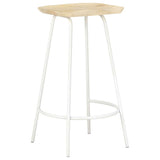 Bar Stools 2 pcs Solid Mango Wood - Front View