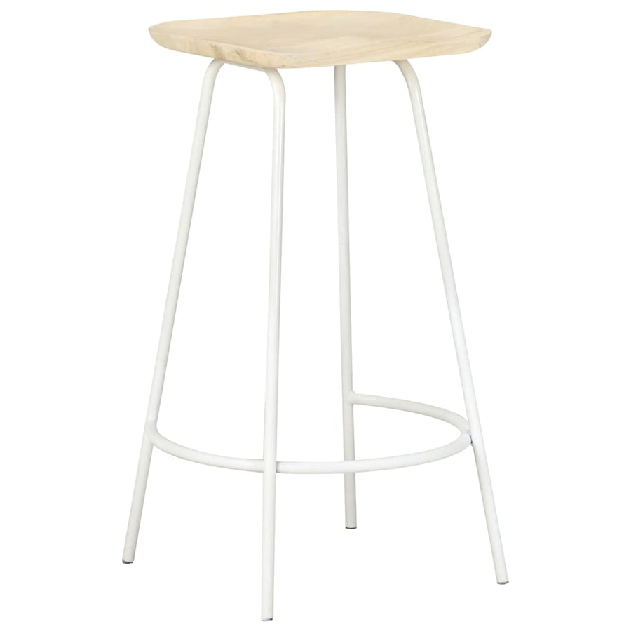 Bar Stools 2 pcs Solid Mango Wood