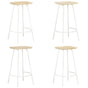 Bar Stools 4 pcs Solid Mango Wood