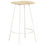 Bar Stools 4 pcs Solid Mango Wood - Front View