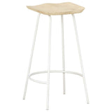 Bar Stools 4 pcs Solid Mango Wood - Side View