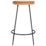 Bar Stools 2 pcs Solid Acacia Wood