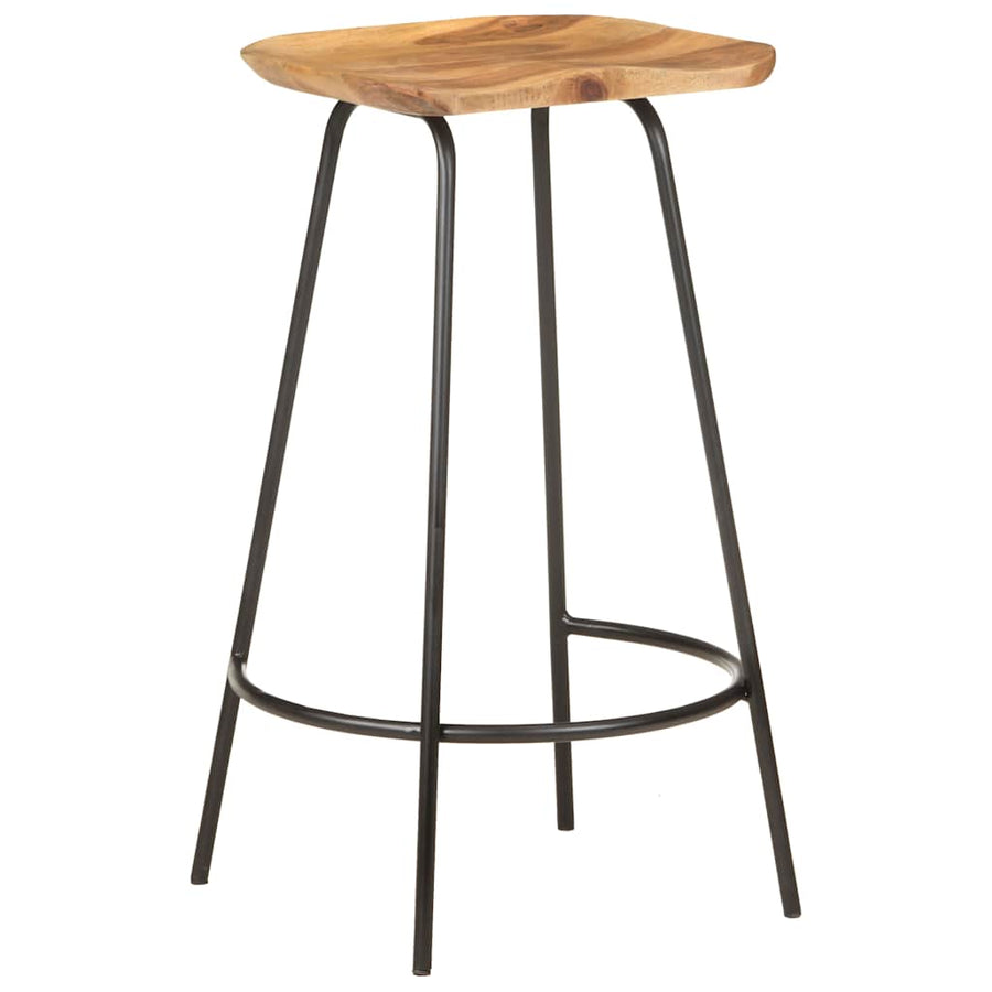 Bar Stools 4 pcs Solid Acacia Wood