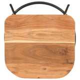 Bar Stools 4 pcs Solid Acacia Wood - Rear View